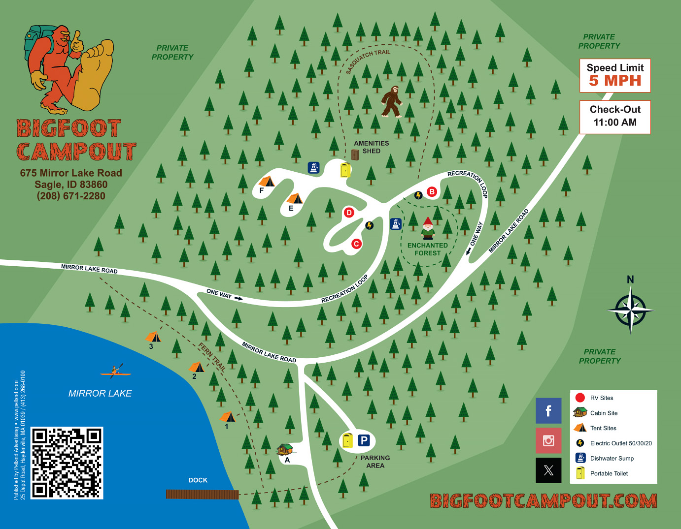 Bigfoot Campout Site Map