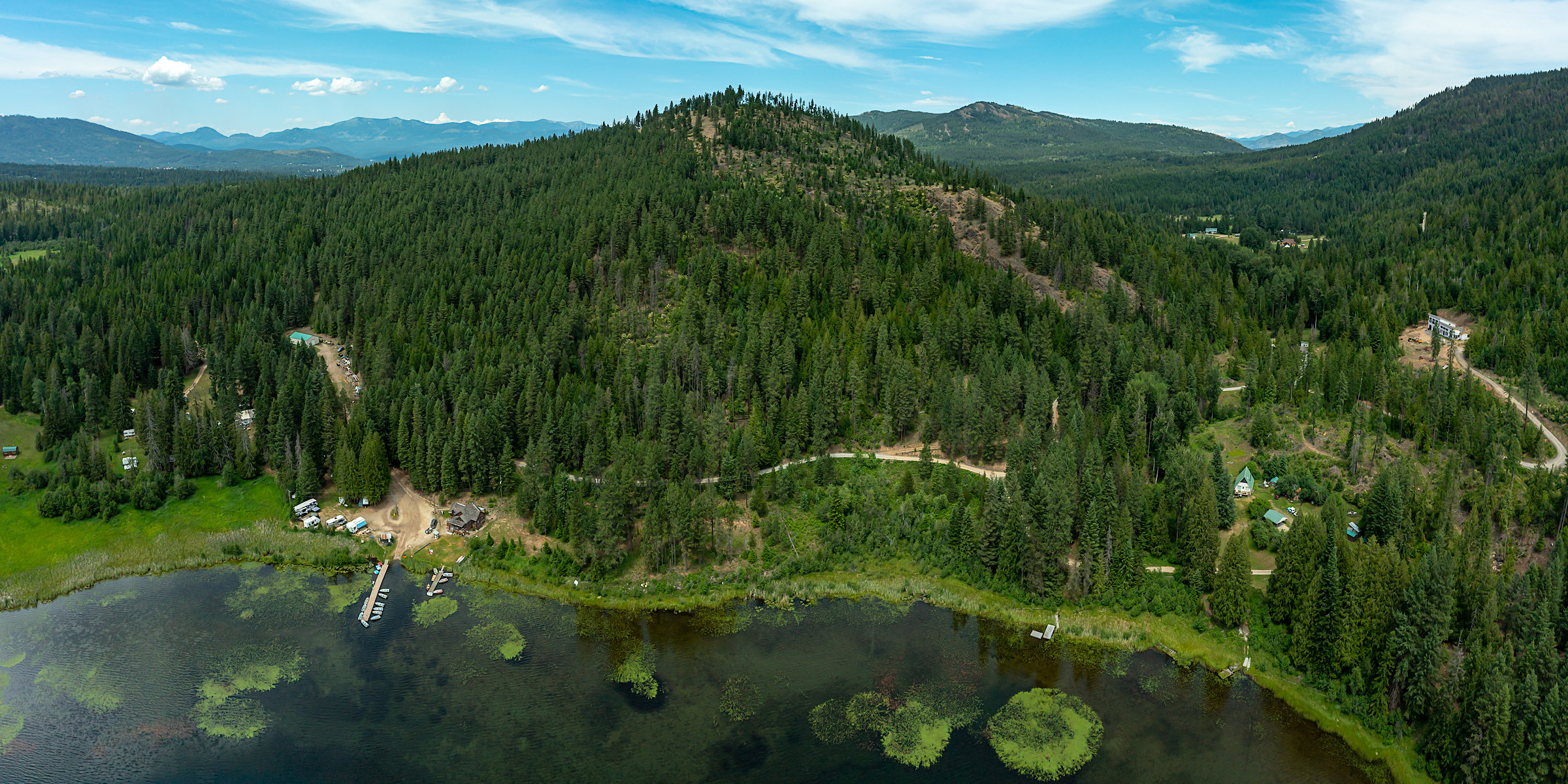 Overhead view of mountain